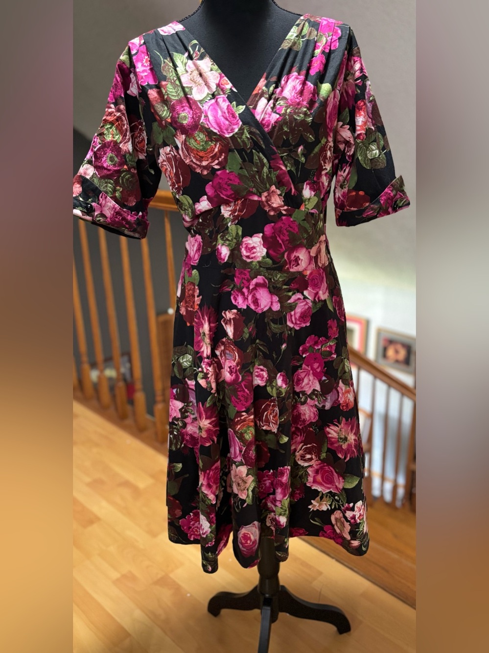Fit ‘n Flair vintage-like dress in a floral pattern (this brand runs small)